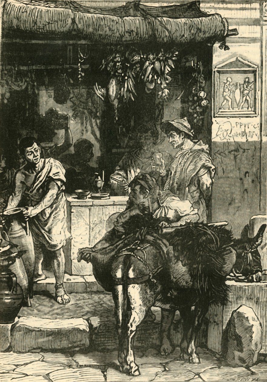 Gadebillede i Pompeji, 1890. af Unbekannt