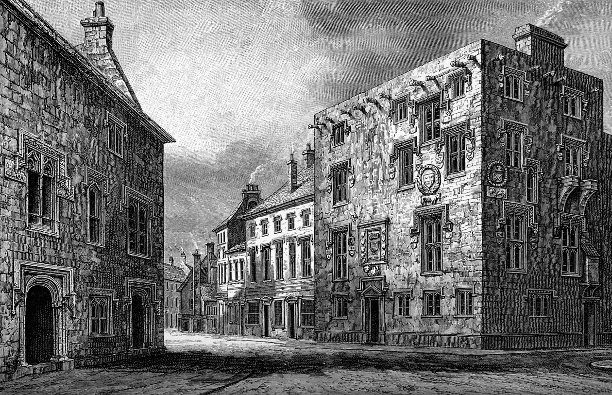 Gade i Galway, der viser Thomas Lynchs hus, 1893 af Unbekannt