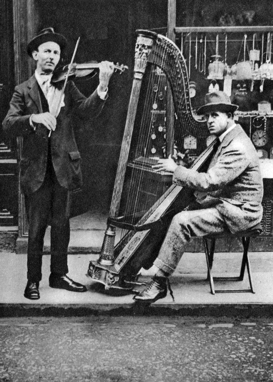 Gademusikanter, London, 1926-1927 af Unbekannt