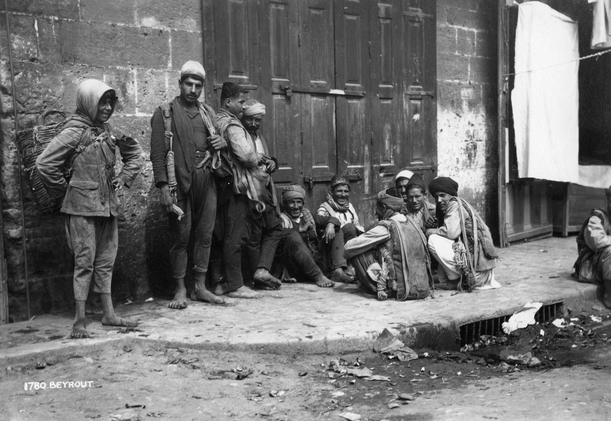 Gadebillede, Beirut, Libanon, c1920