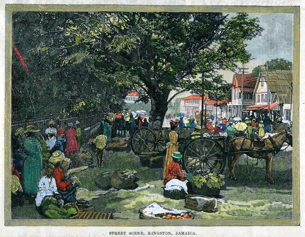 Gadescene, Kingston, Jamaica, c1880 af Unbekannt