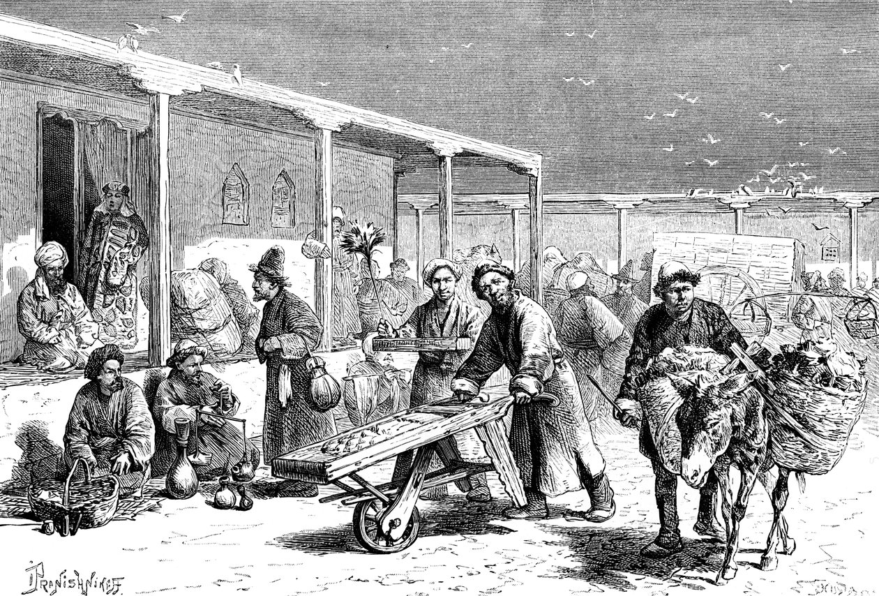 Gadebillede, Yarkand, c1890 af Unbekannt