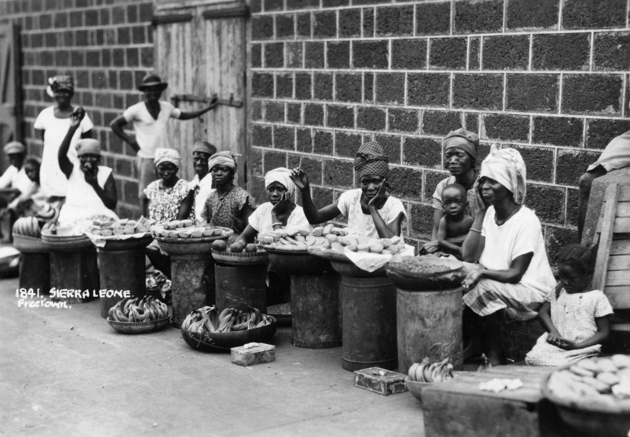 Gadehandlere, Freetown, Sierra Leone, 20. århundrede af Unbekannt