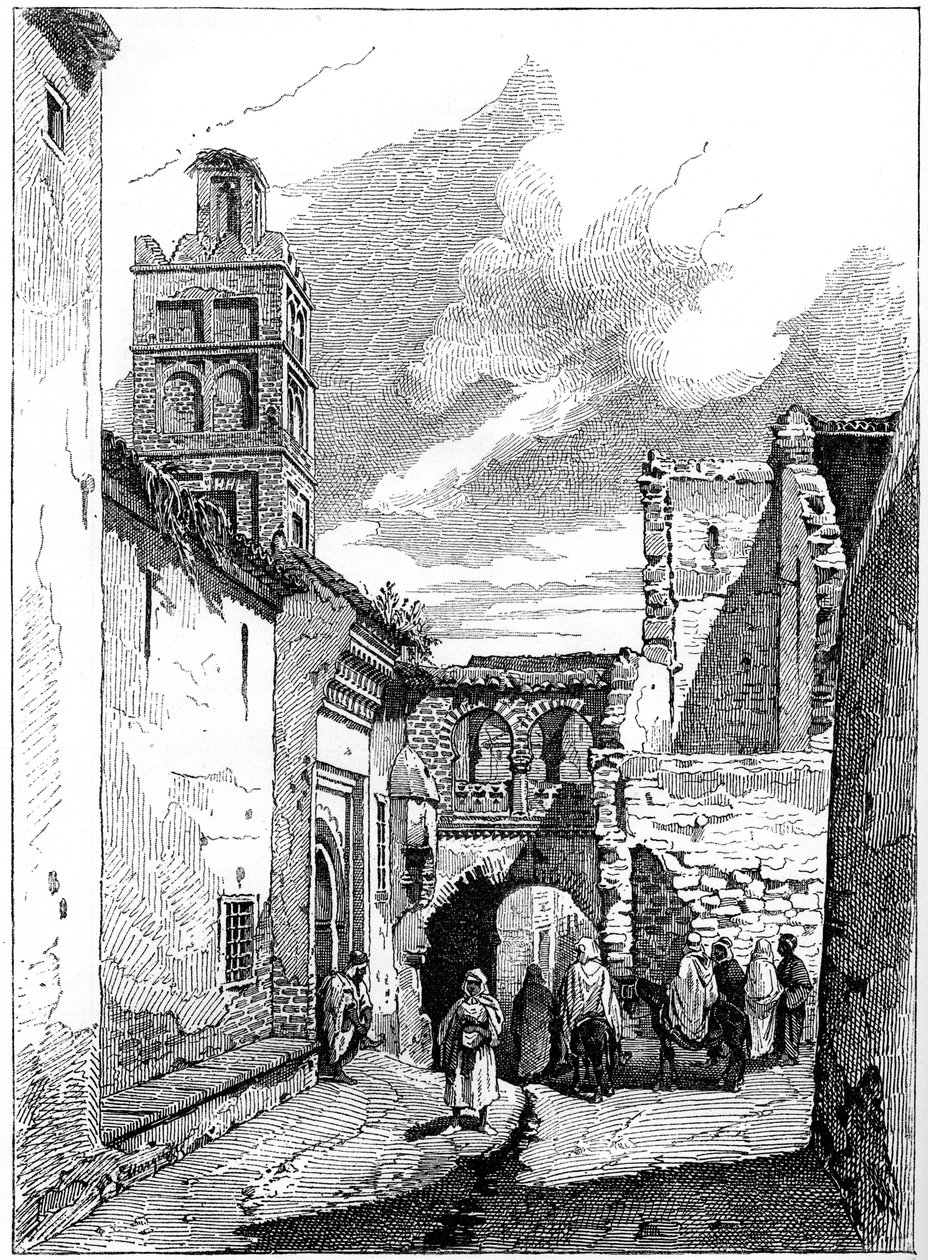 Gadebillede i Tlemcen, Algeriet, c1890 af Unbekannt