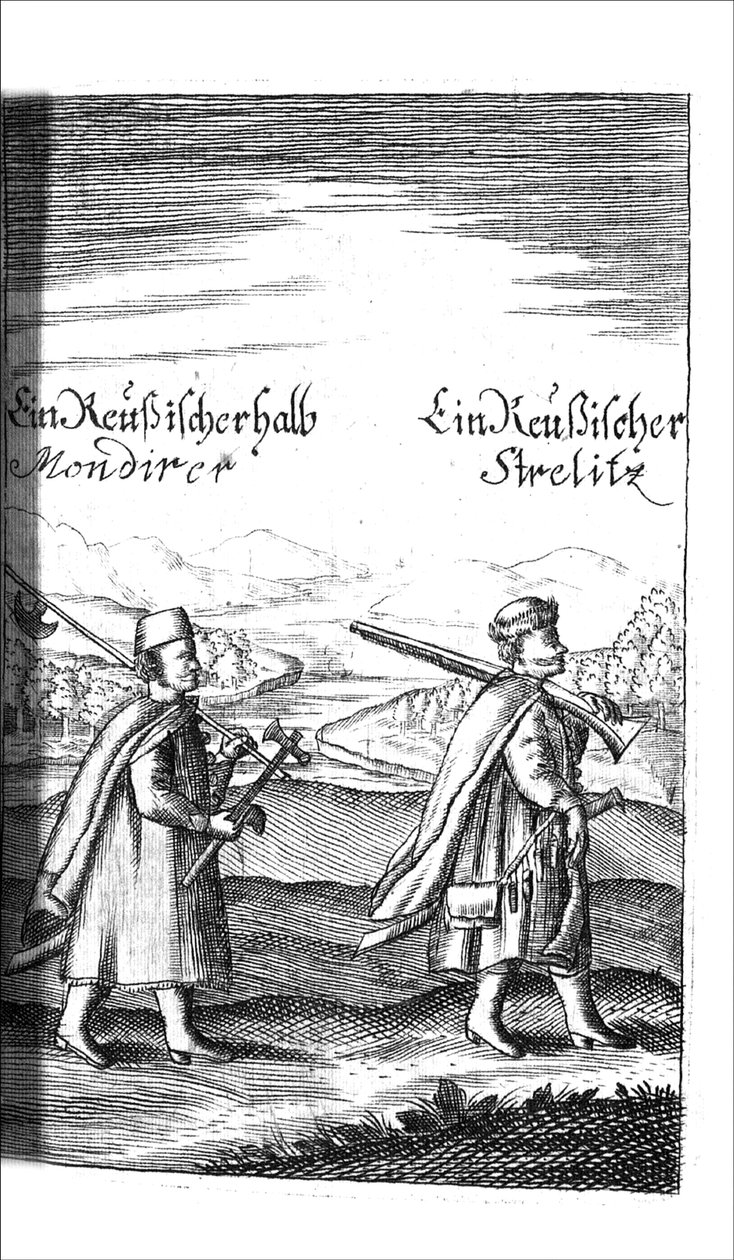 Streltsy fra Georg Adam Schleissing Dem ved Czaaren i Reussland Ivan og Peter Alexewiz, 1693 af Unbekannt