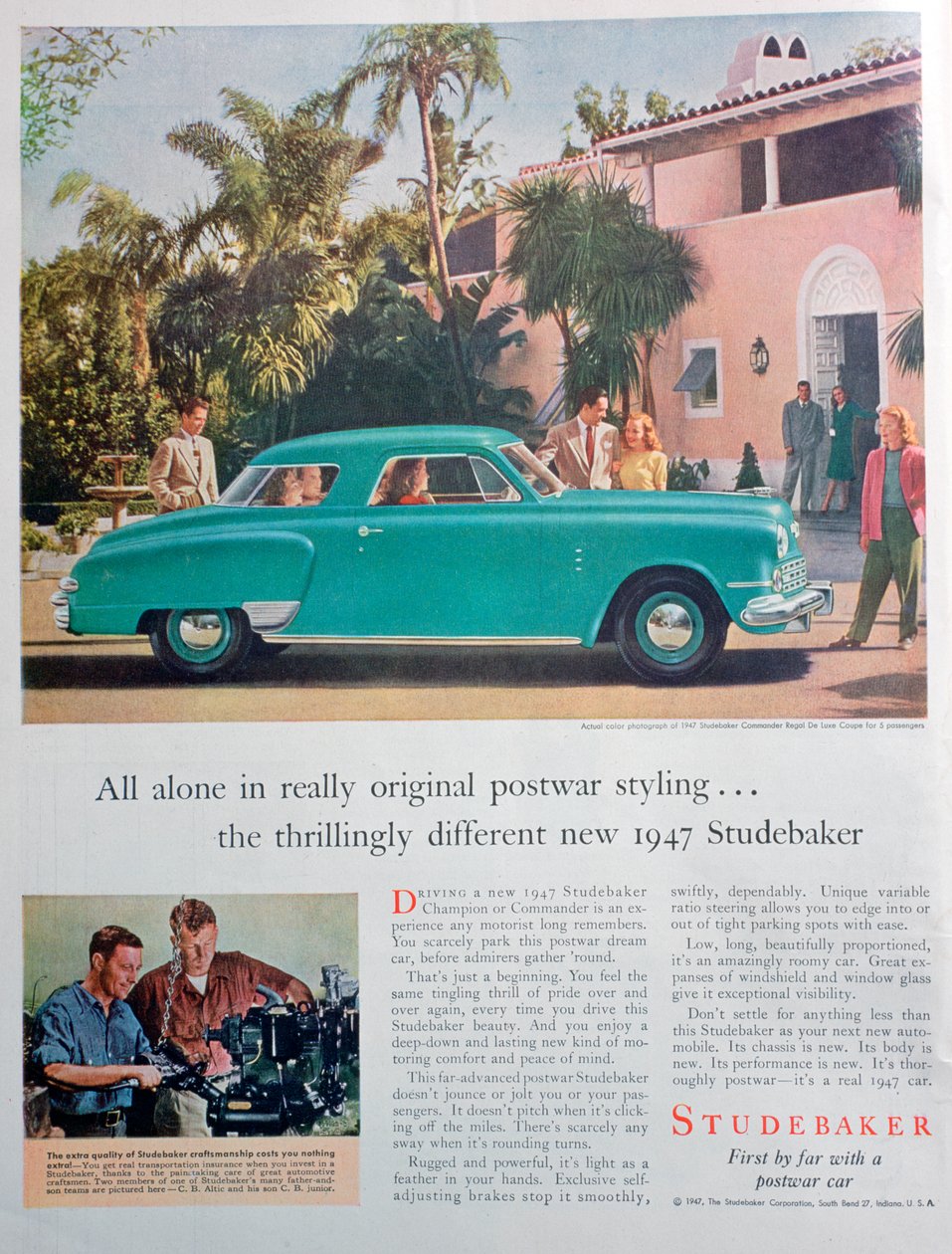 Studebaker bilannonce, 1947 af Unbekannt