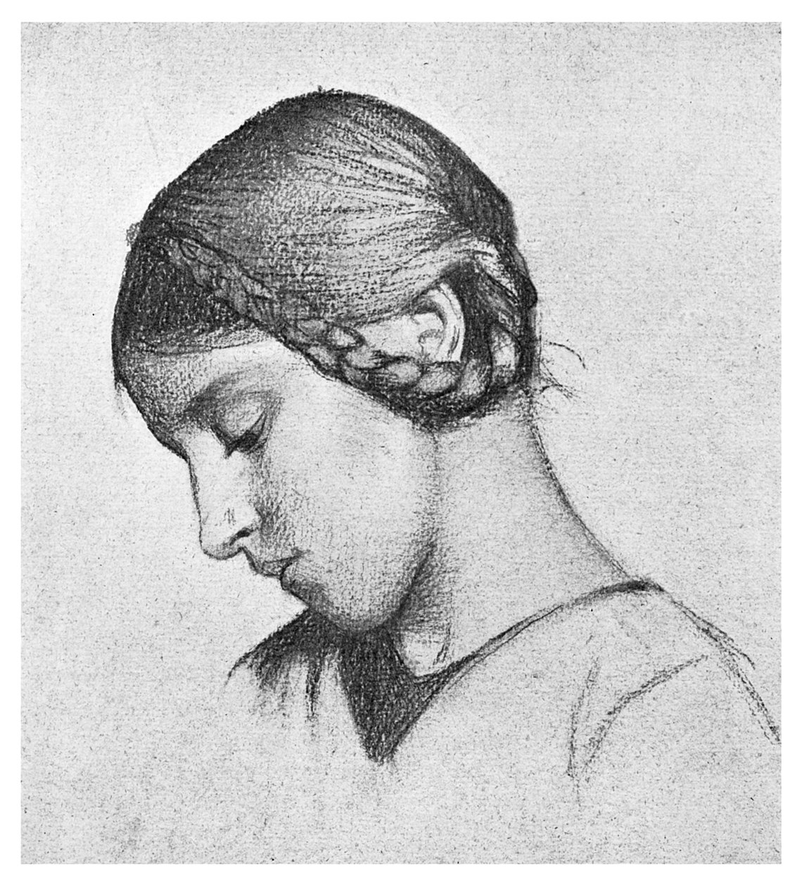 Studie for St. Elizabeth af Ungarn, c1895 1901 af Unbekannt
