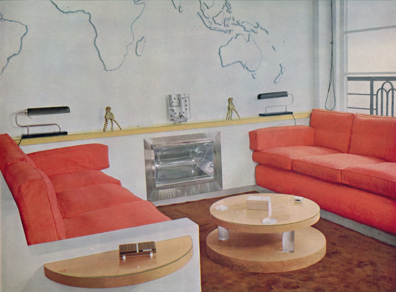 Studie i Lord Louis Mountbattens London House, 1938 af Unbekannt