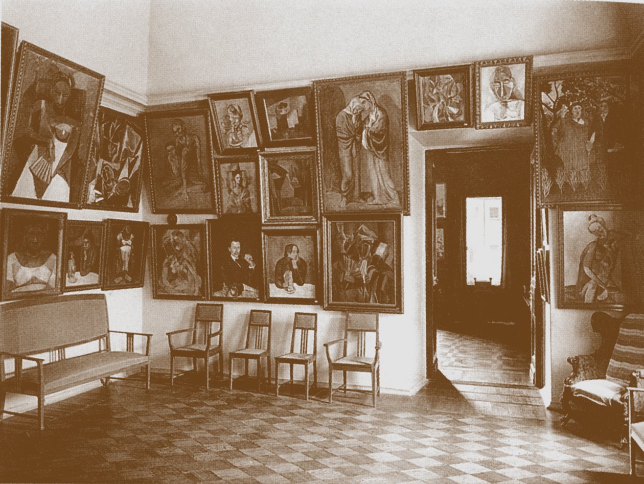 Studie kendt som Picasso-værelset i Shchukins hus af Unbekannt