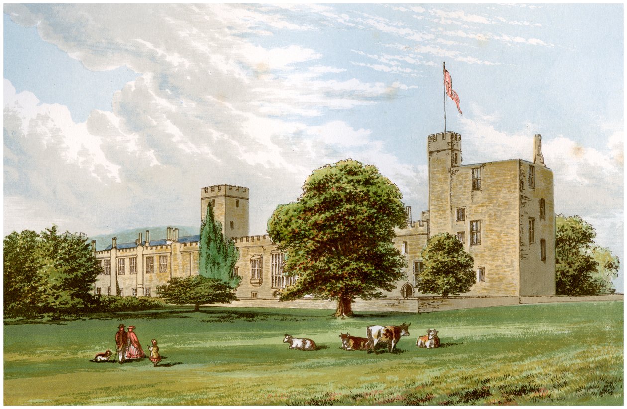 Sudeley Castle, Gloucestershire, hjemsted for Dent-familien, c1880 af Unbekannt