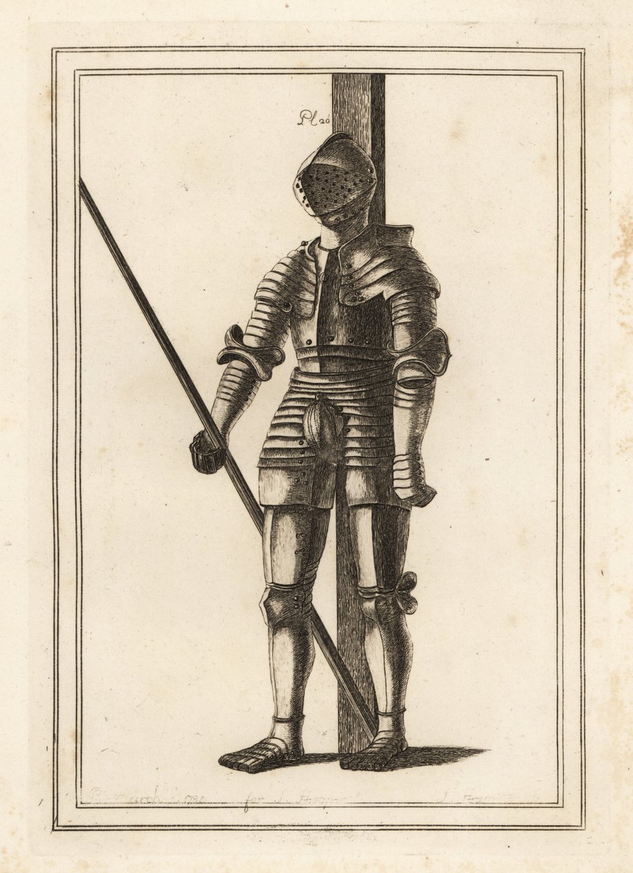 Rustning lavet til kong Henry VIII i en alder af 18 i Tower of London af Unbekannt