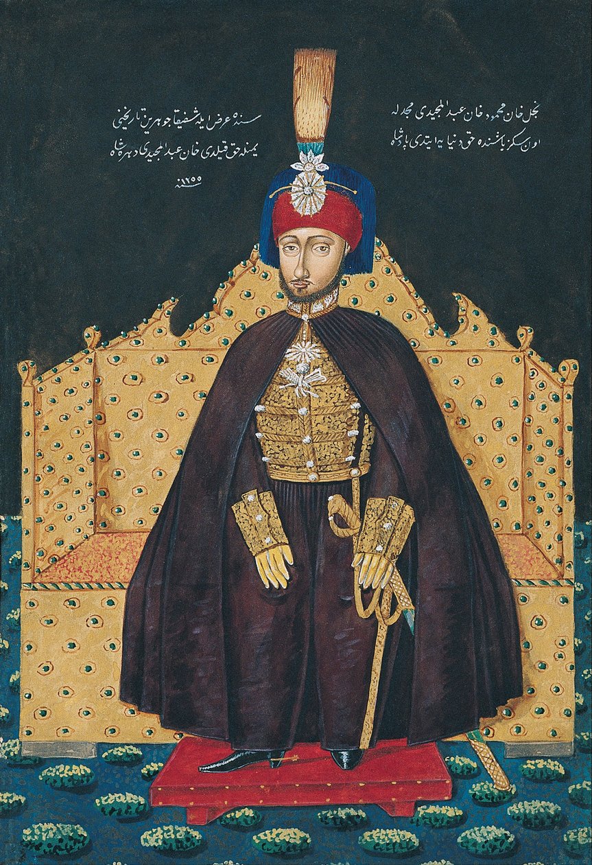 Sultan Abdülmecid IN, midten af det 19. århundrede. af Unbekannt