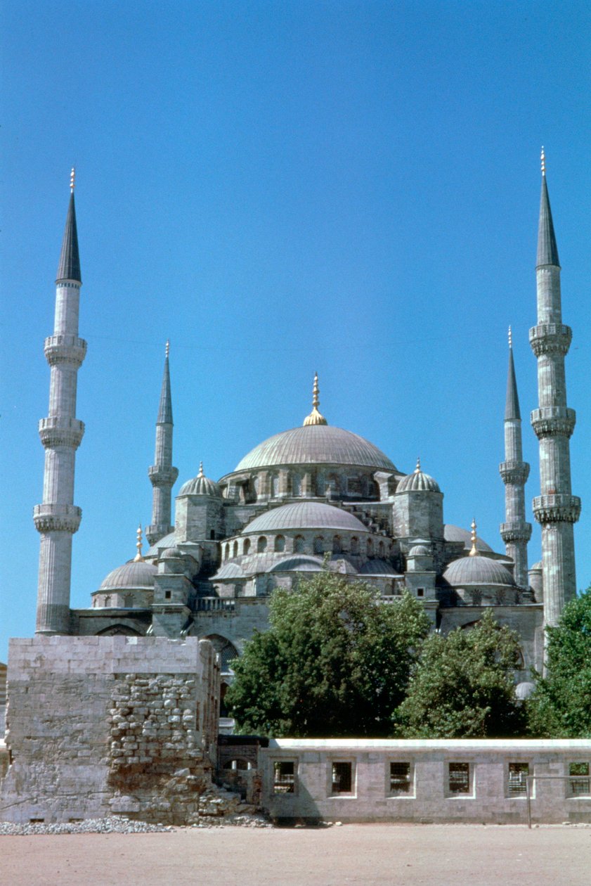 Sultan Ahmed-moskeen, Den Blå Moske, nordlig højde, Istanbul, Tyrkiet af Unbekannt