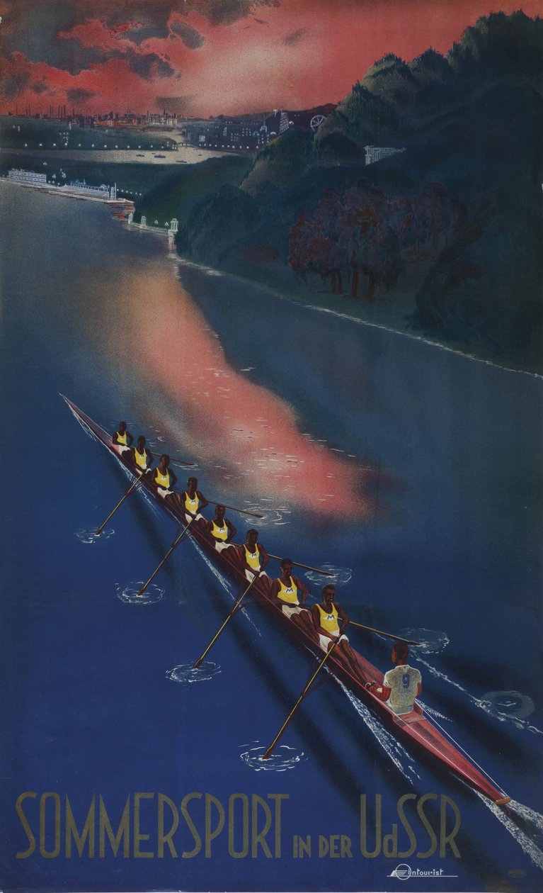 Sommersport i USSR Plakat af Intourist-selskabet, 1939 af Unbekannt