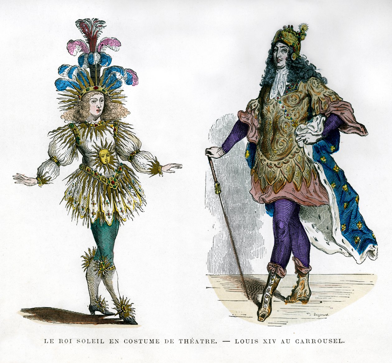 Sun King teaterkostume, og kong Ludvig XIV af Frankrig, 1882-1884 af Unbekannt