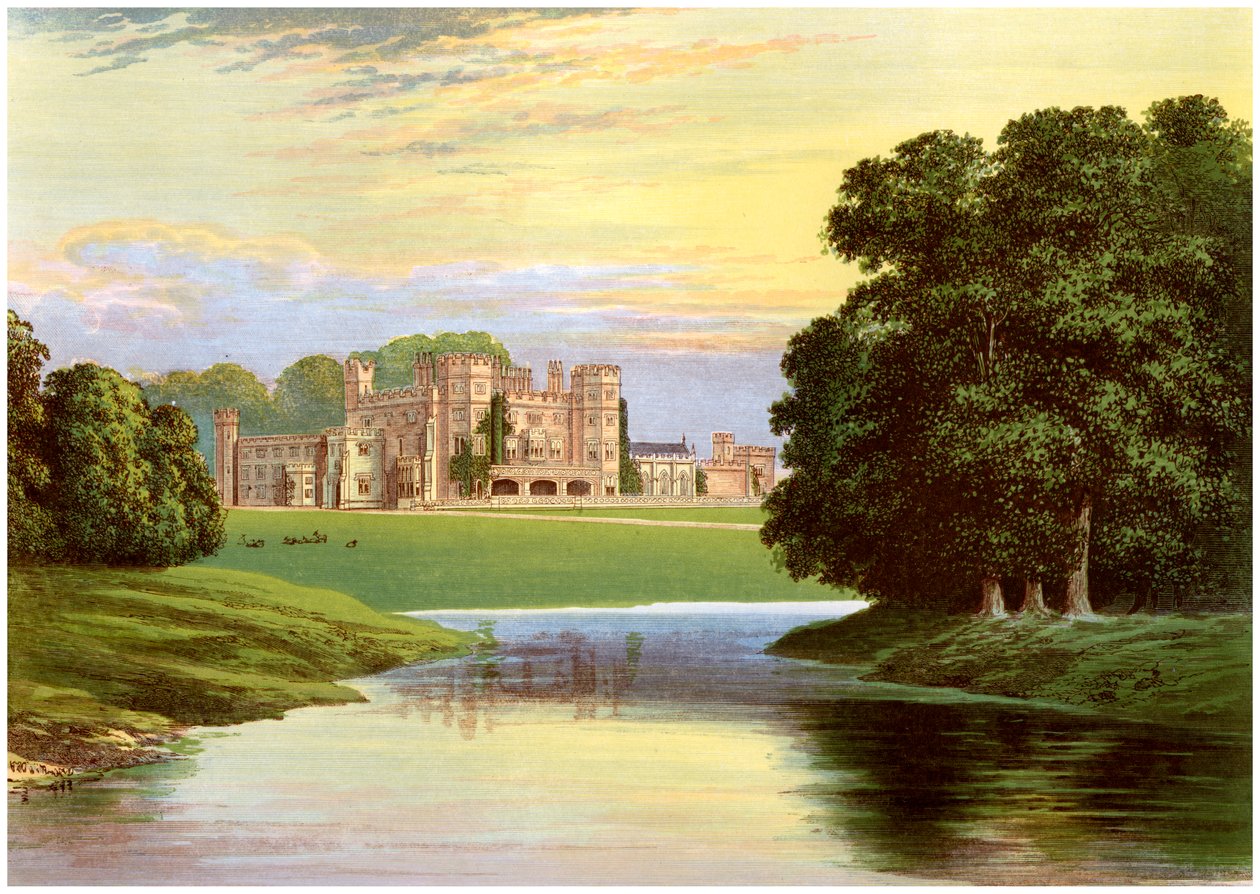 Sundorne Castle, nær Shrewsbury, Shropshire, hjemsted for Corbet-Pigott-familien, c1880 af Unbekannt