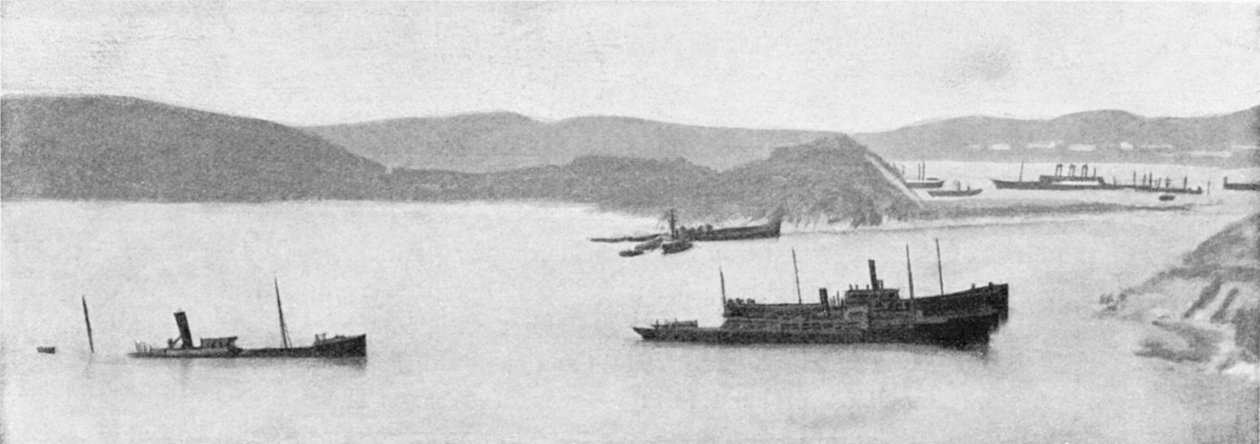Sunne japanske skibe, russisk-japanske krig, 1904-5 af Unbekannt