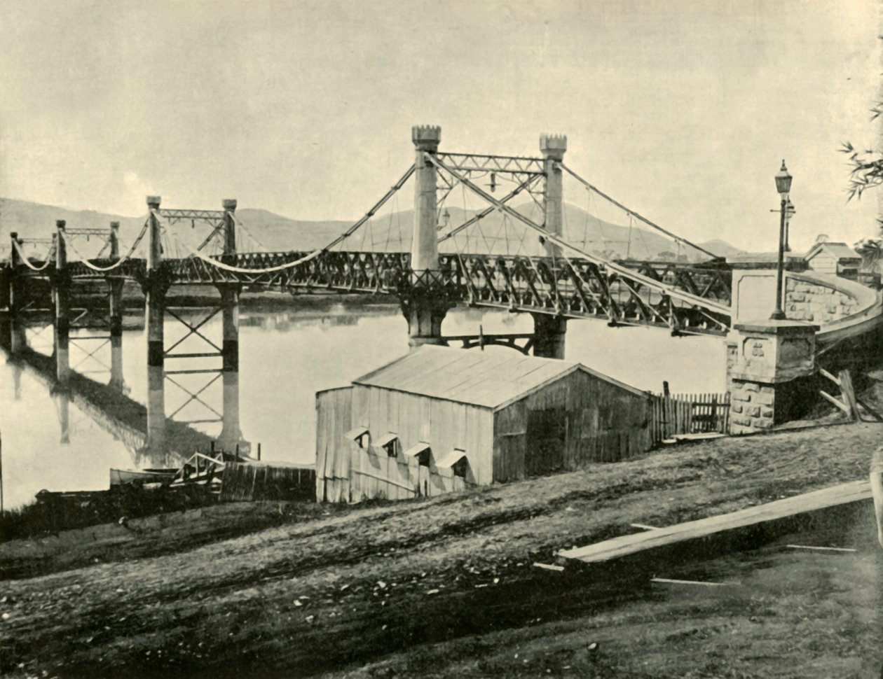 Hængebro, over Fitzroy, 1901. af Unbekannt