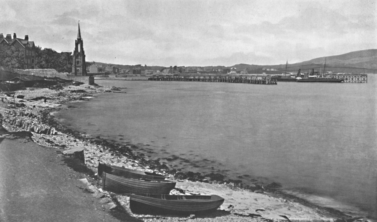 Swanage Bay og Pier, c1910 af Unbekannt