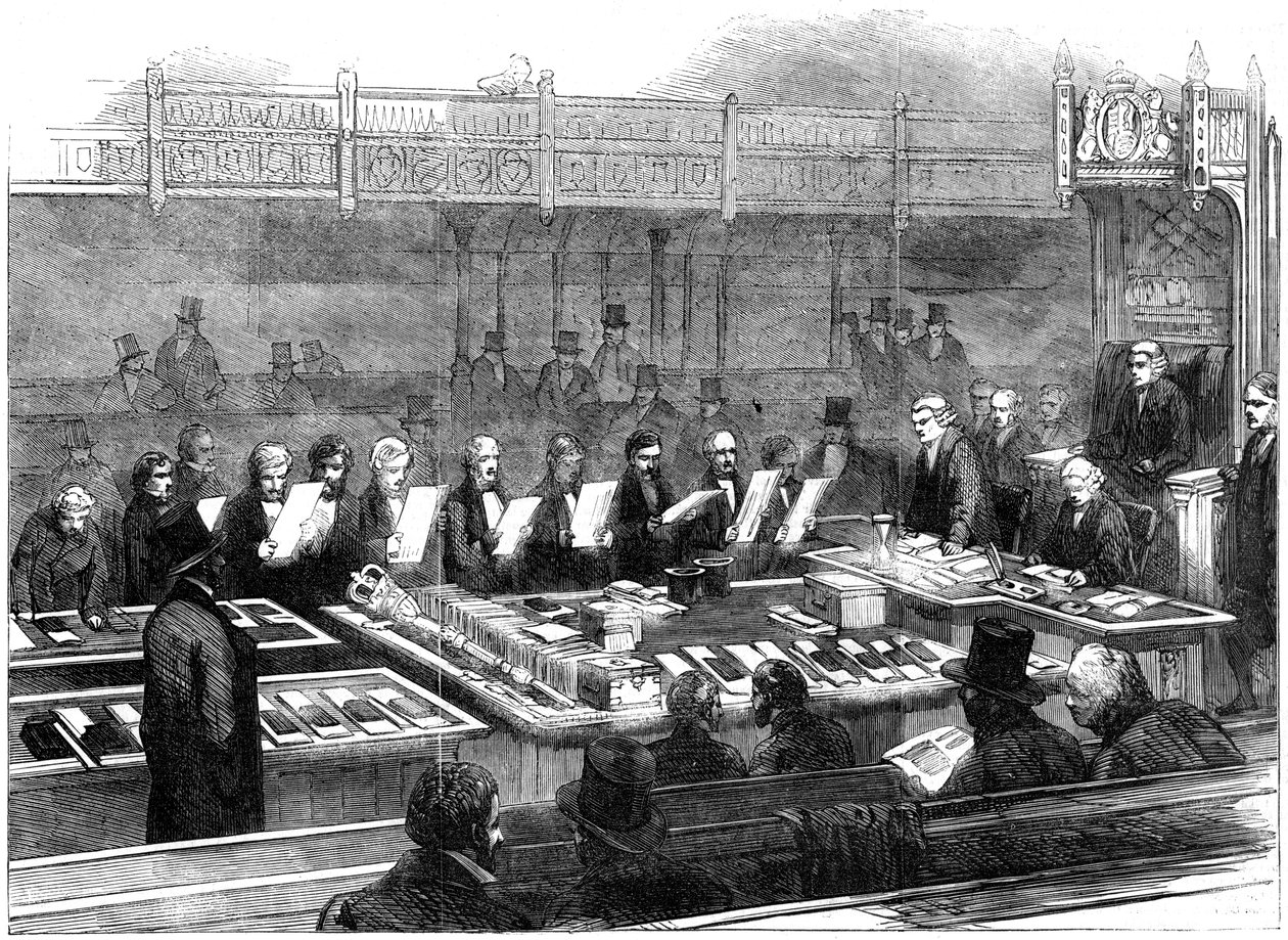 At bande medlemmer af det nye parlament, 1800-tallet af Unbekannt