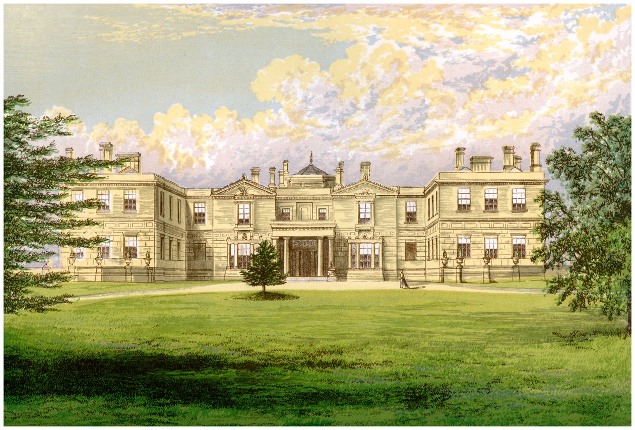 Swithland Hall, Leicestershire, hjemsted for jarlen af Lanesborough, c1880 af Unbekannt