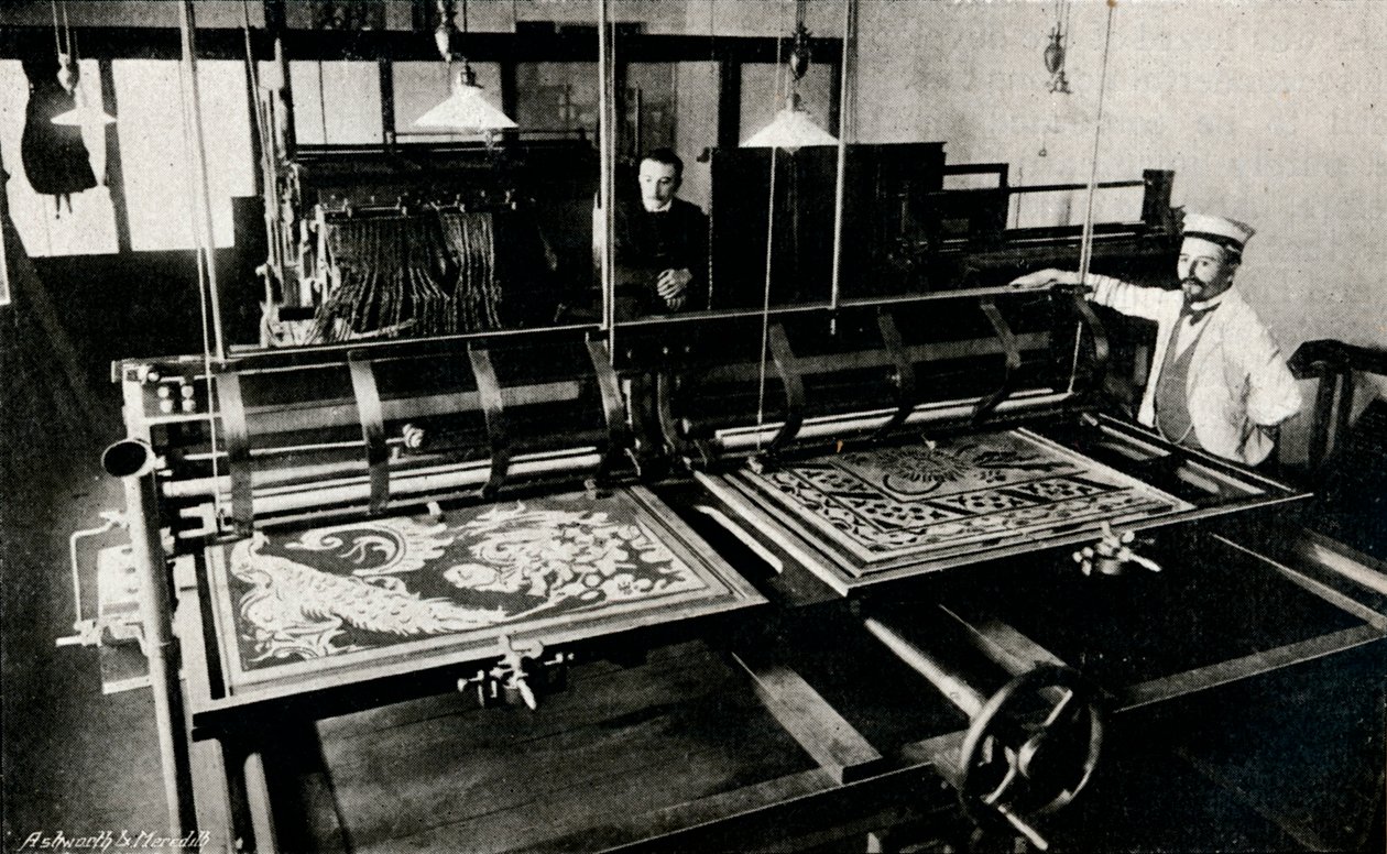 Szczepaniks elektriske kortskæremaskine, c1903 af Unbekannt