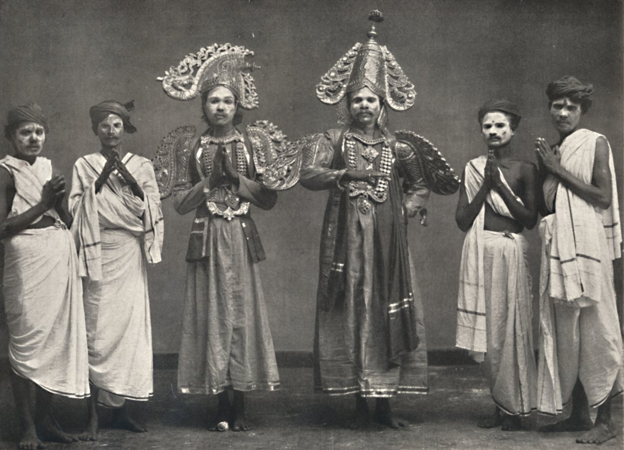 Scene fra Shakuntalavilasa, skuespillet Shakuntala, 1926 af Unbekannt