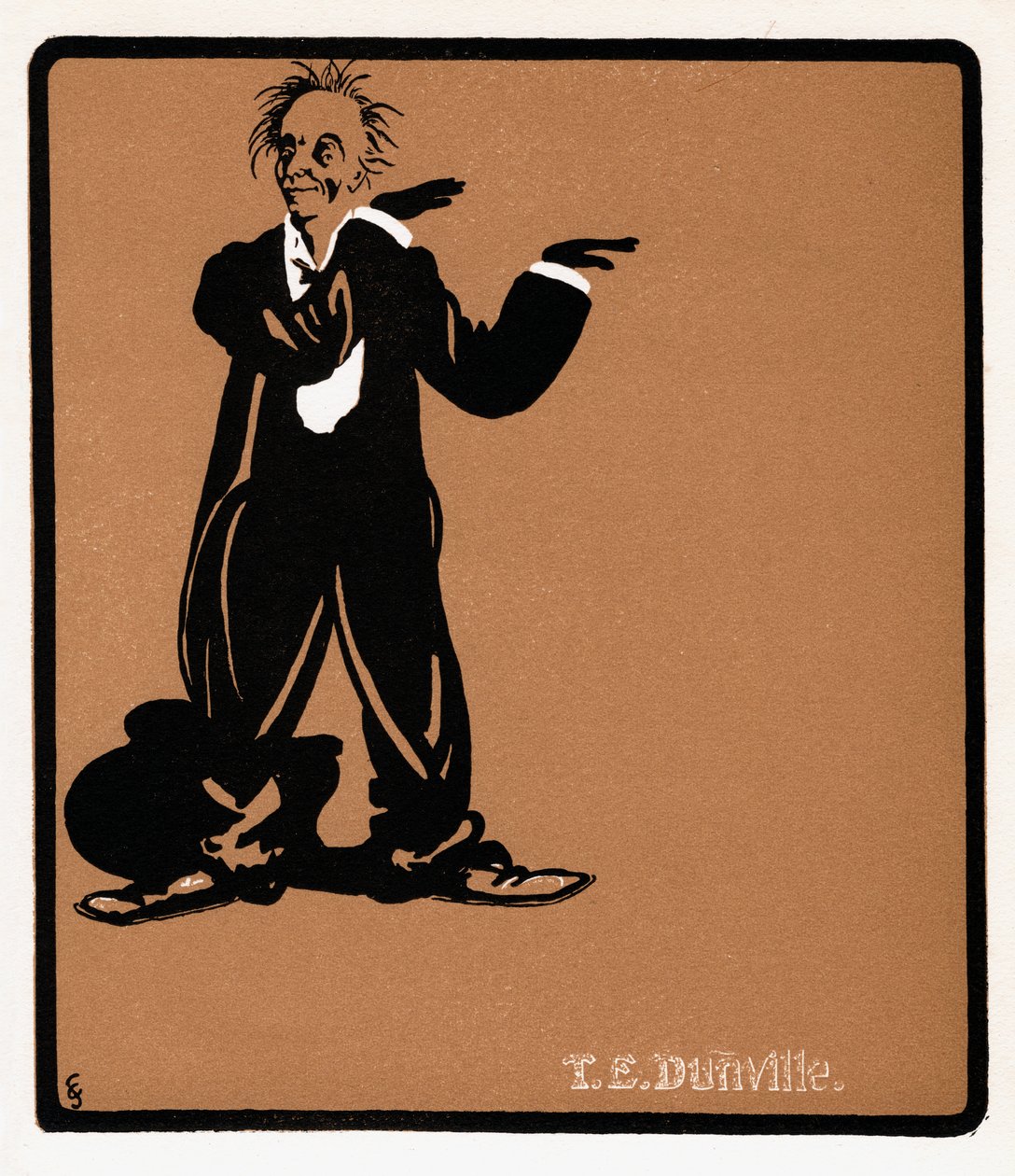 TE Dunville 1868-1924, engelsk sanger og komiker, slutningen af det 19. århundrede af Unbekannt