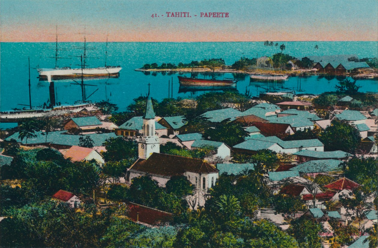 Tahiti. Papeete, c1920 af Unbekannt