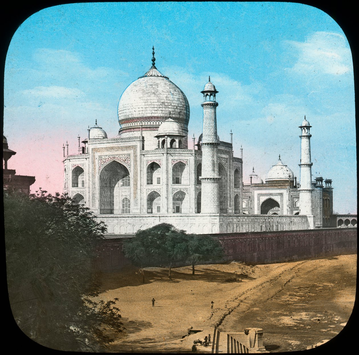Taj Mahal, Agra, Uttar Pradesh, Indien, slutningen af det 19. eller begyndelsen af det 20. århundrede af Unbekannt