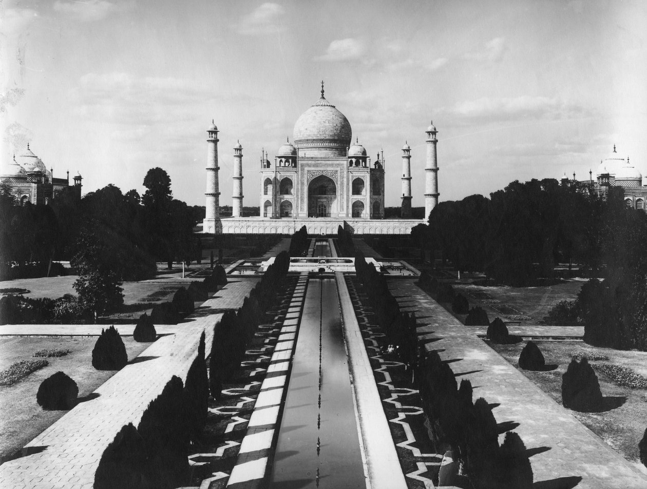 Taj Mahal, Agra, Uttar Pradesh, Indien, slutningen af det 19. eller begyndelsen af det 20. århundrede af Unbekannt