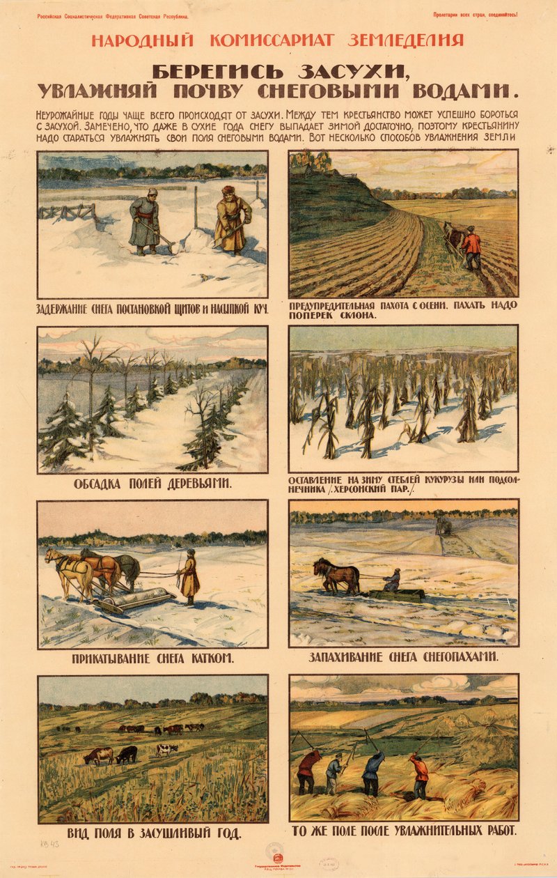 Tag forholdsregler mod tørke., ca 1920-1921. af Unbekannt
