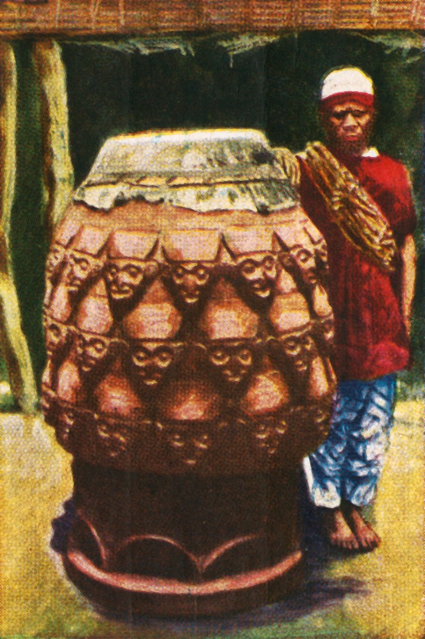 Talende tromme, Cameroun, c1928. af Unbekannt