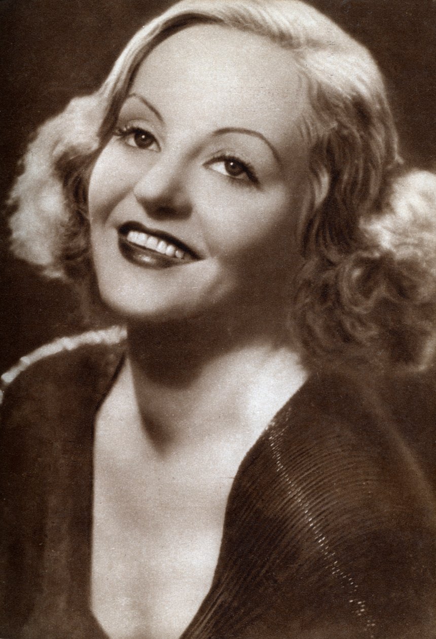 Tallulah Bankhead, amerikansk skuespillerinde, talkshow-vært og bonne vivante, 1933 af Unbekannt