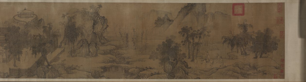 Tao Yuanmings vender hjem, 1300-tallet. af Unbekannt
