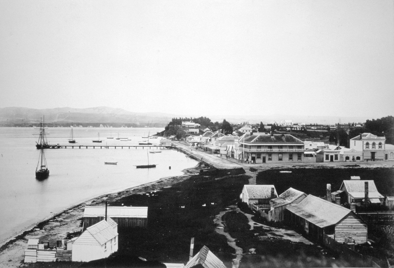 Tauranga, Bay of Plenty, North Island, New Zealand, 1875 af Unbekannt