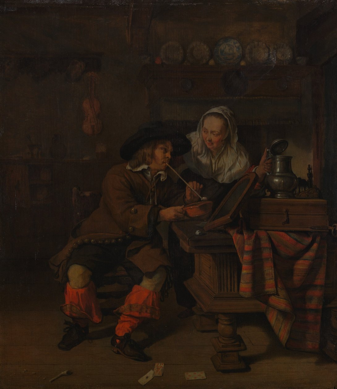 Tavern Scene. af Unbekannt