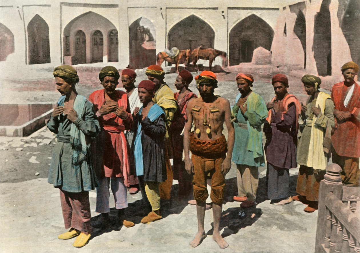 Teheran. Procession De Derviches Martyrs, Procession of Dervish Martyrs, 1900. af Unbekannt