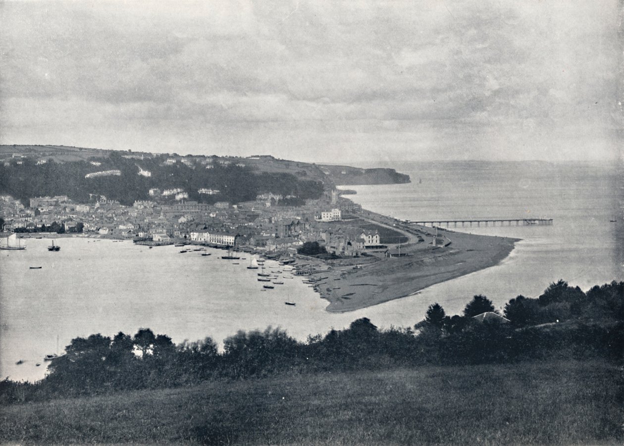 Teignmouth - General View of the Dene, 1895 af Unbekannt