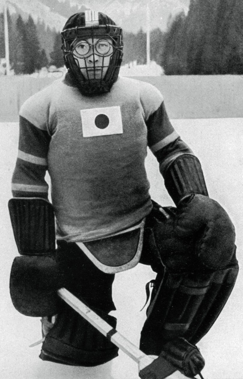 Teiji Homna, Japans ishockeyhold, Vinter-OL, Garmisch-Partenkirchen, Tyskland, 1936 af Unbekannt