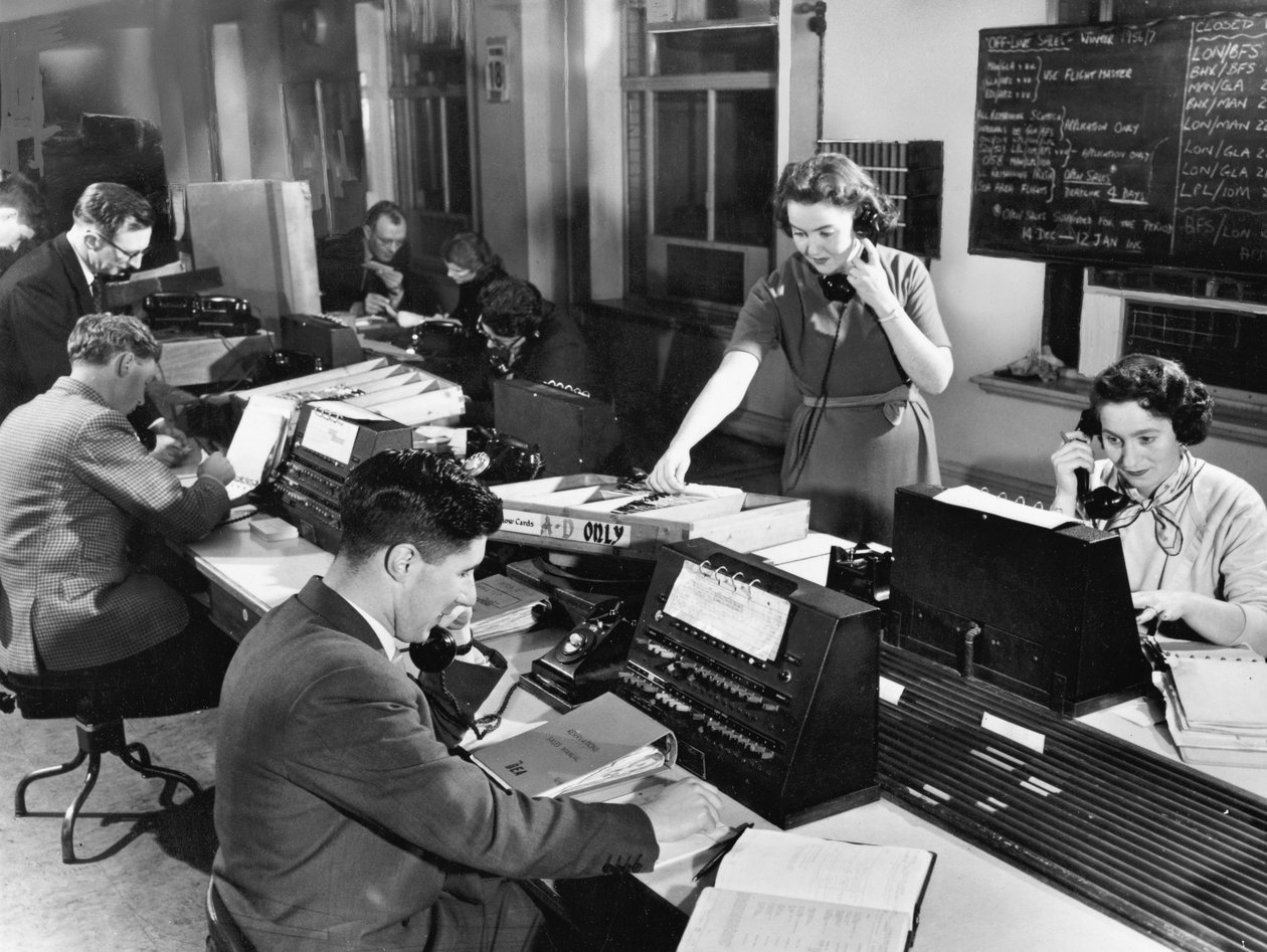 Telefonomstilling, 1956 af Unbekannt