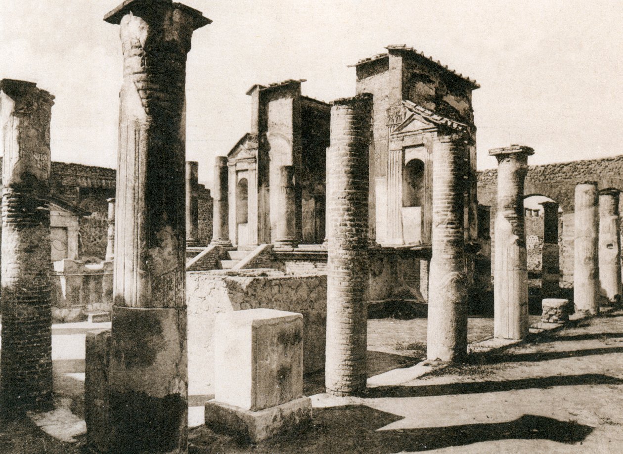 Isis-templet, Pompeji, Italien, omkring 1900-tallet af Unbekannt