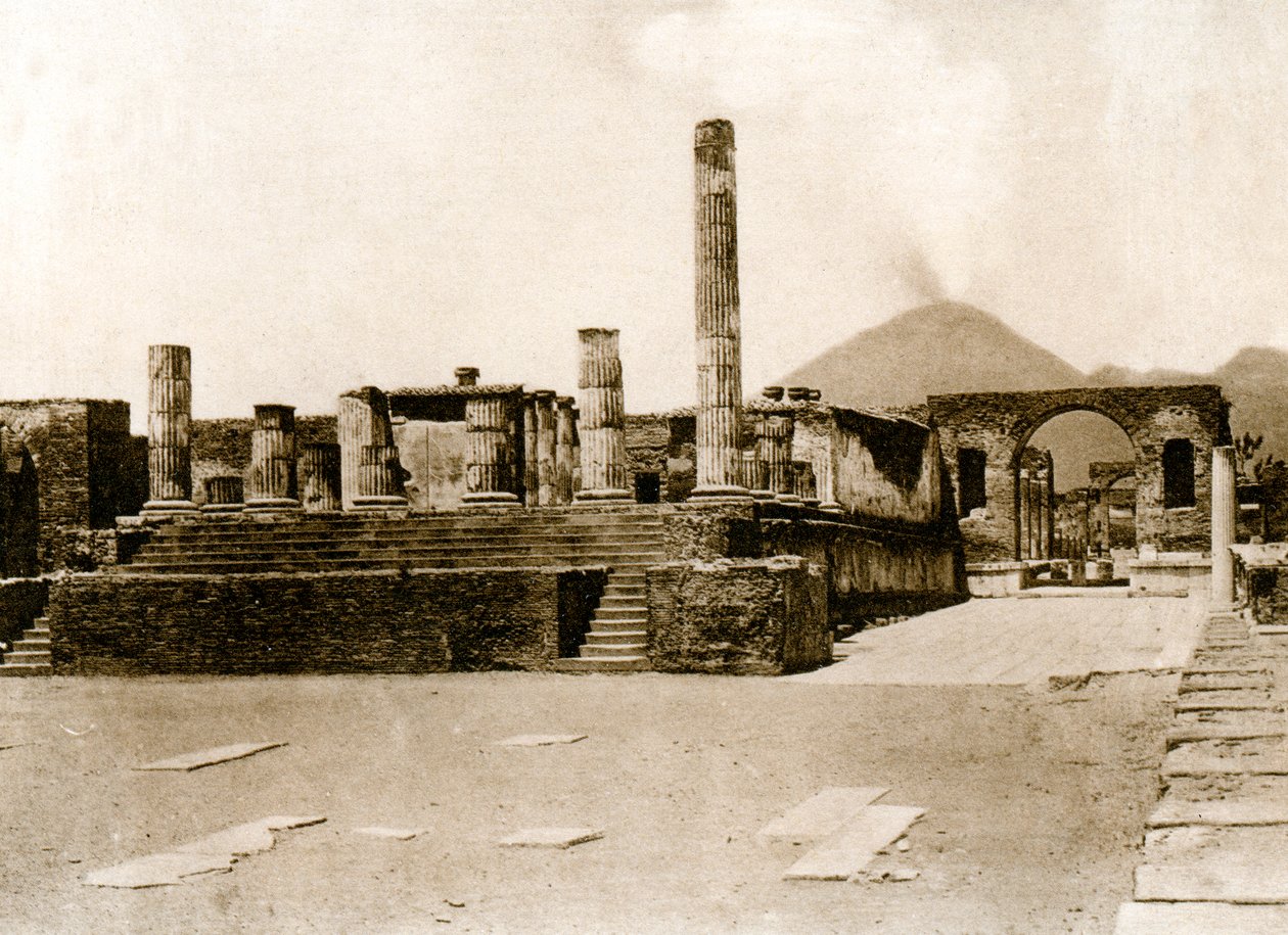 Jupiters tempel, Pompeji, Italien, omkring 1900-tallet af Unbekannt