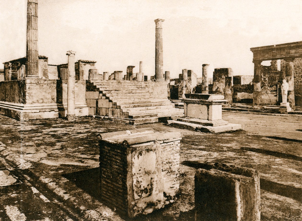Jupiters tempel, Pompeji, Italien, omkring 1900-tallet af Unbekannt