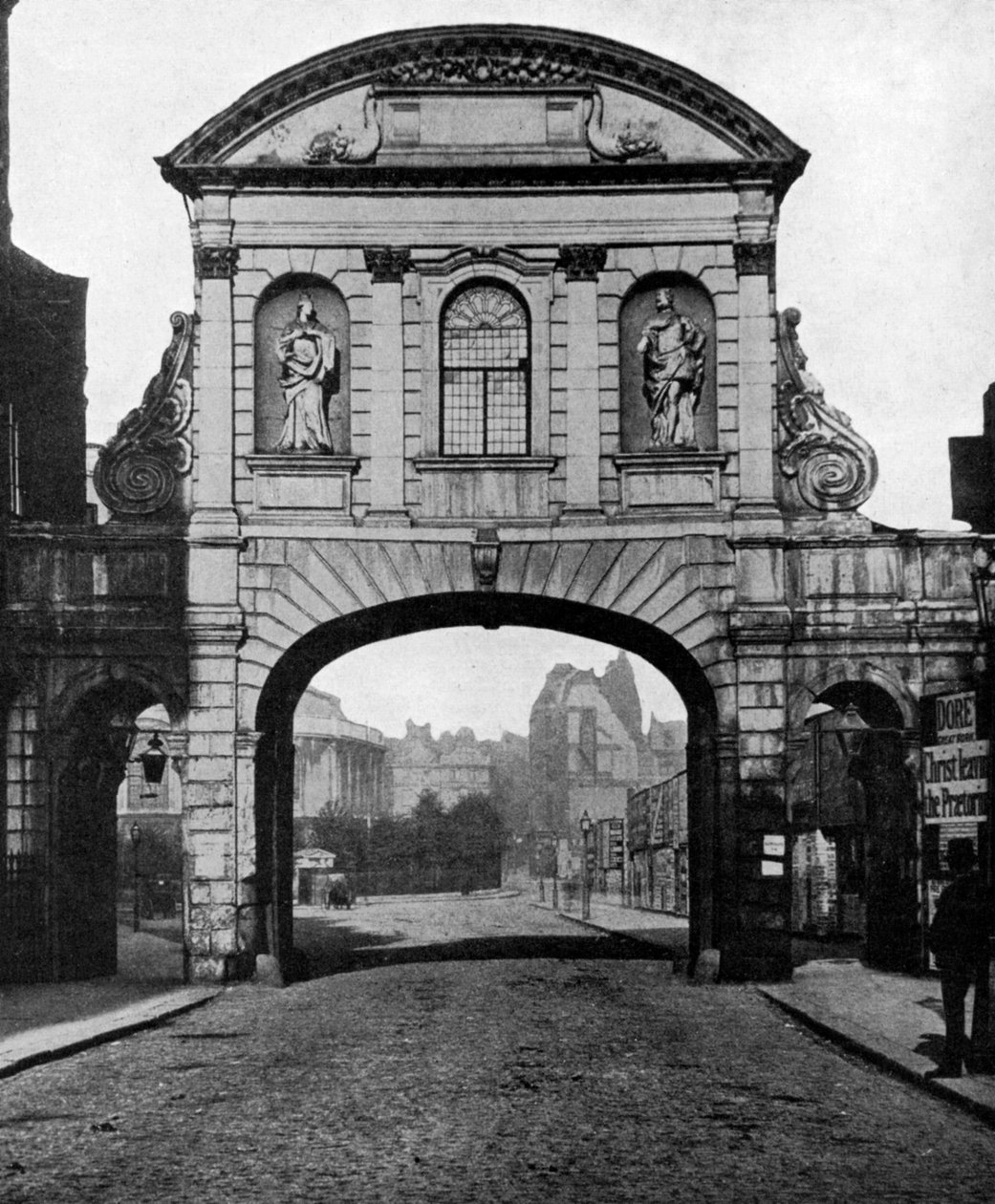 Temple Bar buegang, ved standenden af Fleet Street, London, 1877 1951 af Unbekannt