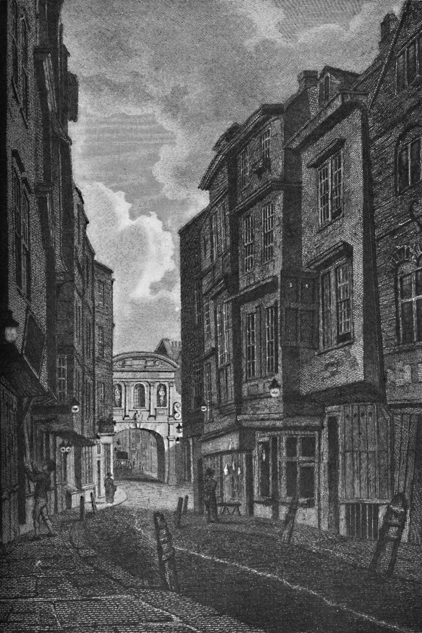 Temple Bar fra Butcher Row, 1907 af Unbekannt