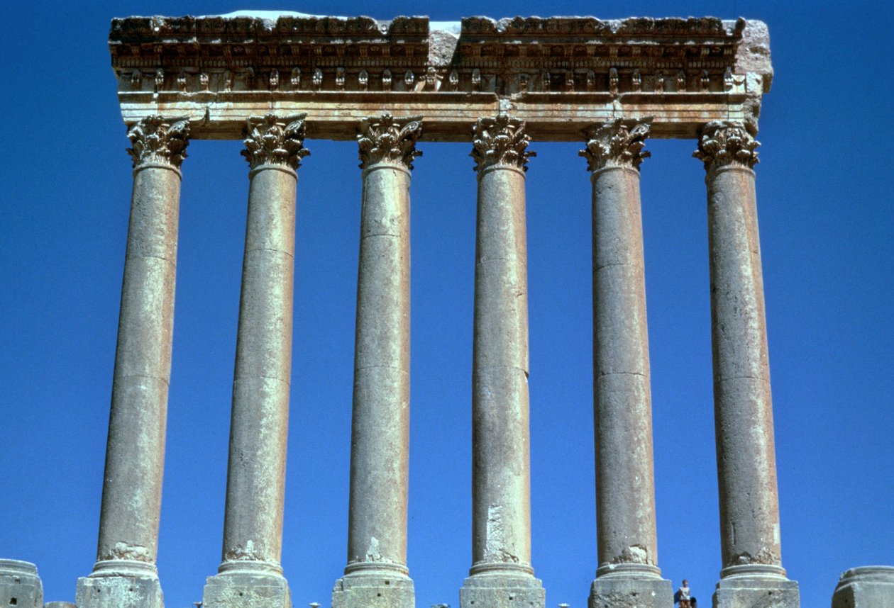 Tempel for Heliopolitan Zeus, Baalbek, Libanon, 10-249 e.Kr af Unbekannt