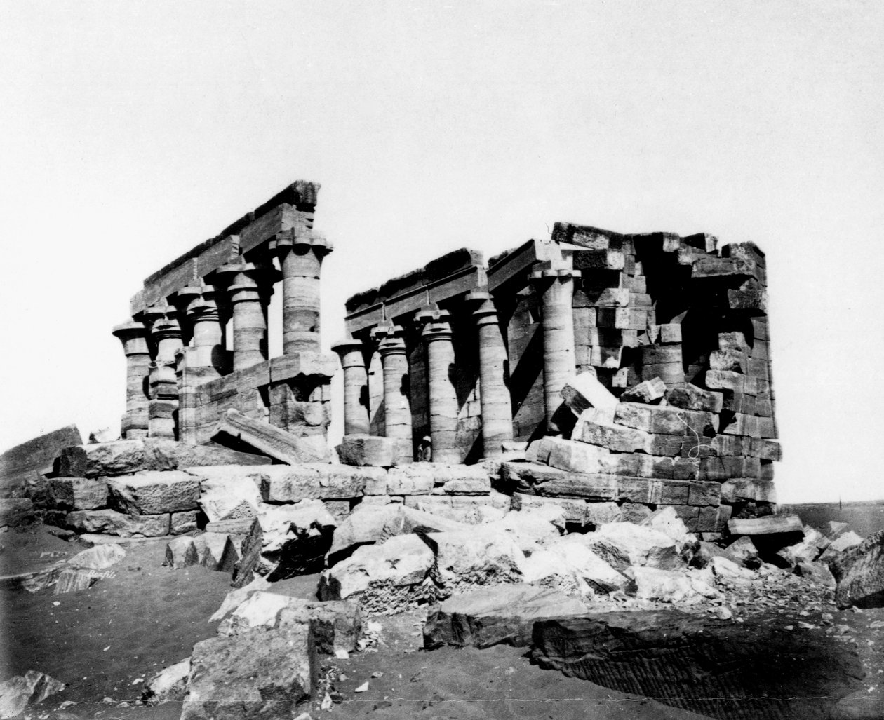 Maharrakah-templet, Nubien, Egypten, 1800-tallet af Unbekannt