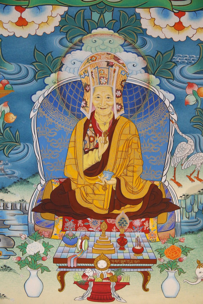 tempel for de tusinde Buddha SDA på KA på L ing menighedsmaleri KA lou Rin ødelagt T bil, lab Euler, Frankrig af Unbekannt