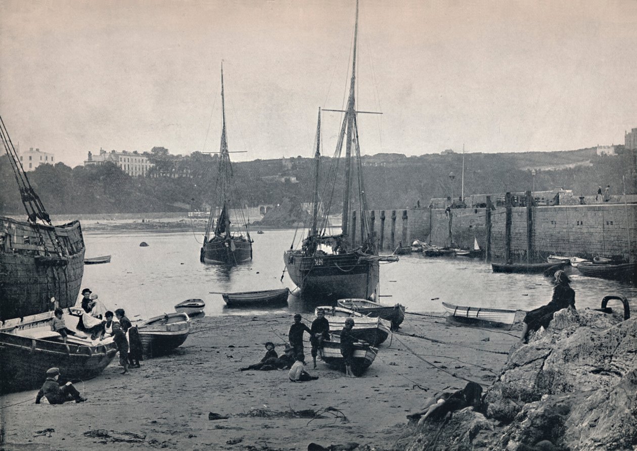 Tenby - I havnen, 1895 af Unbekannt
